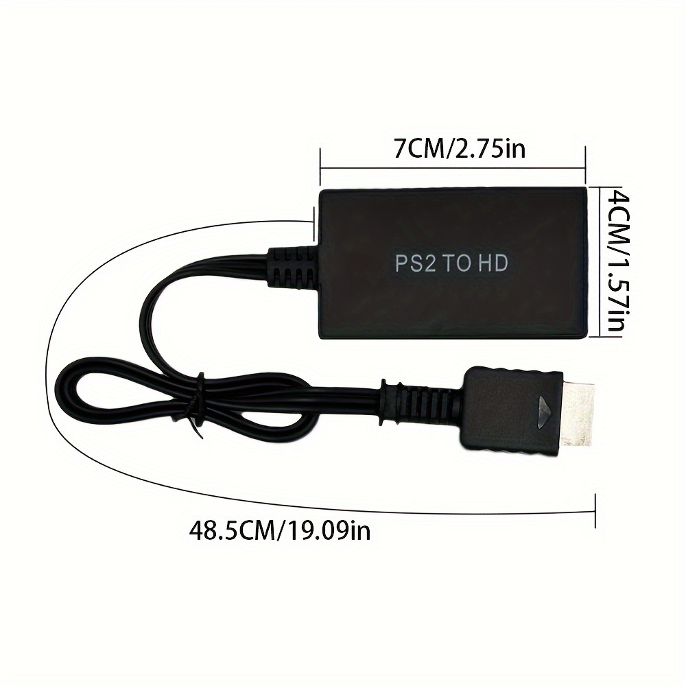 Suitable Ps2 Hdtv Ps2 Htvl Game Hdtv Audio Video Converter Ps2 Connector  Hdtv Converter Adapter Ps2 Connector Hdtv Video Converter Hdtv Connector  Hdtv Monitor Av Connector Hdtv Signal Transfer Adapter Supports Playstation