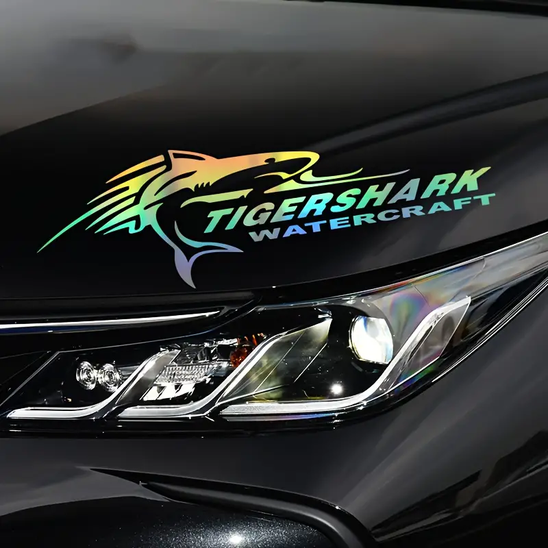 Shark Auto Aufkleber Reflektierende Laser Modifizierte Auto Körper Dekoration  Aufkleber Licht Augenbraue Auto Kopf Abdeckung Kreative Englisch Aufkleber  - Temu Luxembourg