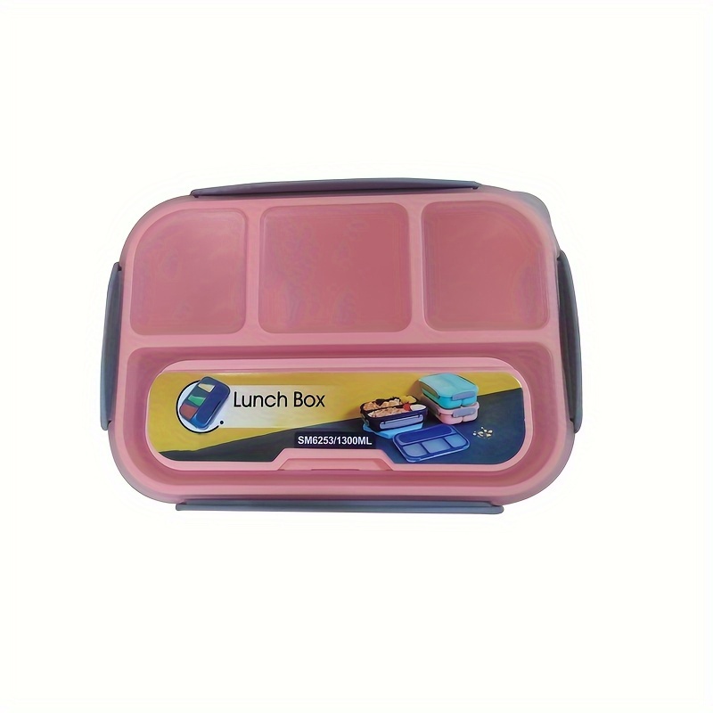 Scatola porta pranzo quadrata con isolamento portatile Divisoriata Studenti  d'ufficio Forno a microonde riscaldato Bento Box, Stile: a un solo strato  (blu)