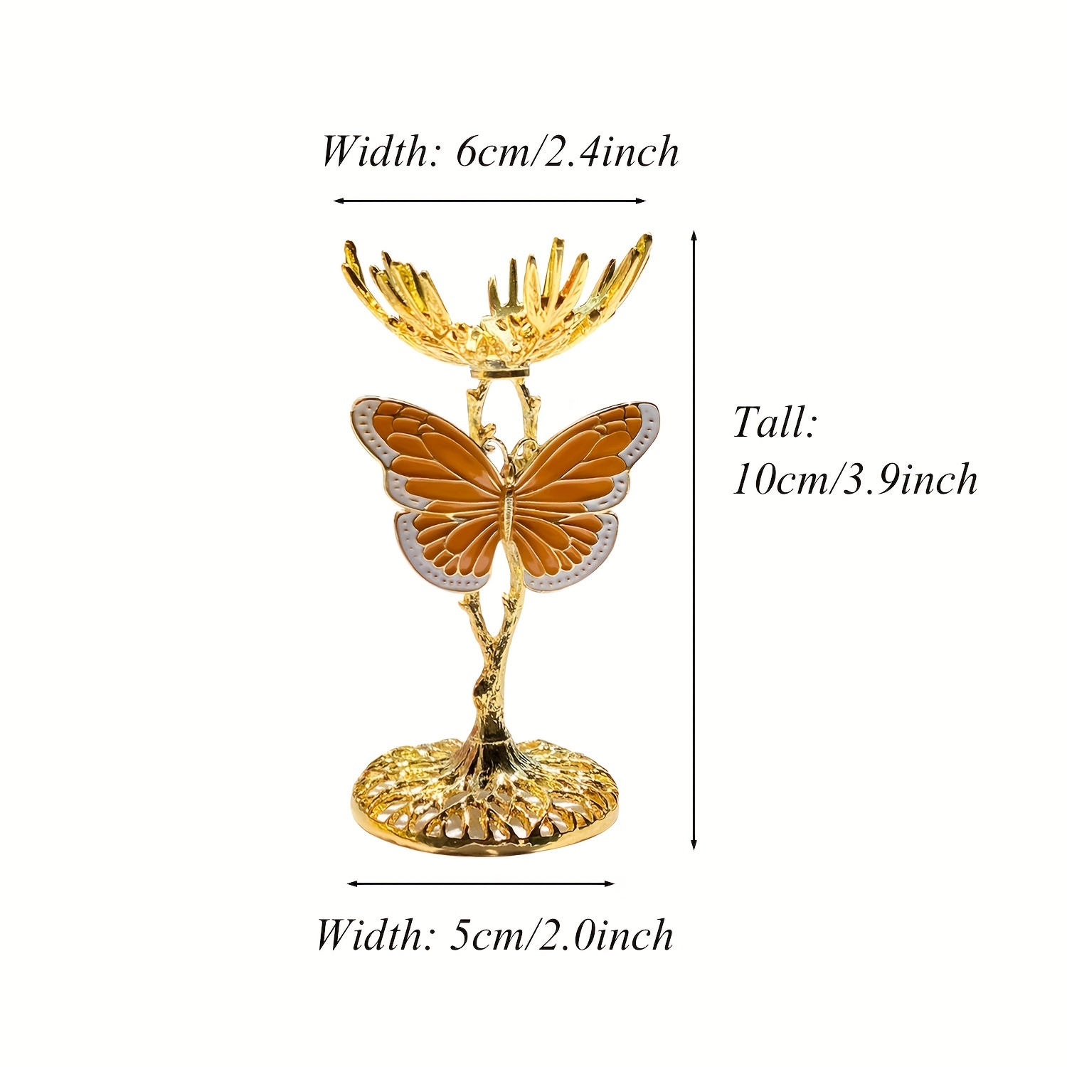 Vintage Crystal Shelf Wood Butterfly Light Crystal Shelf - Temu