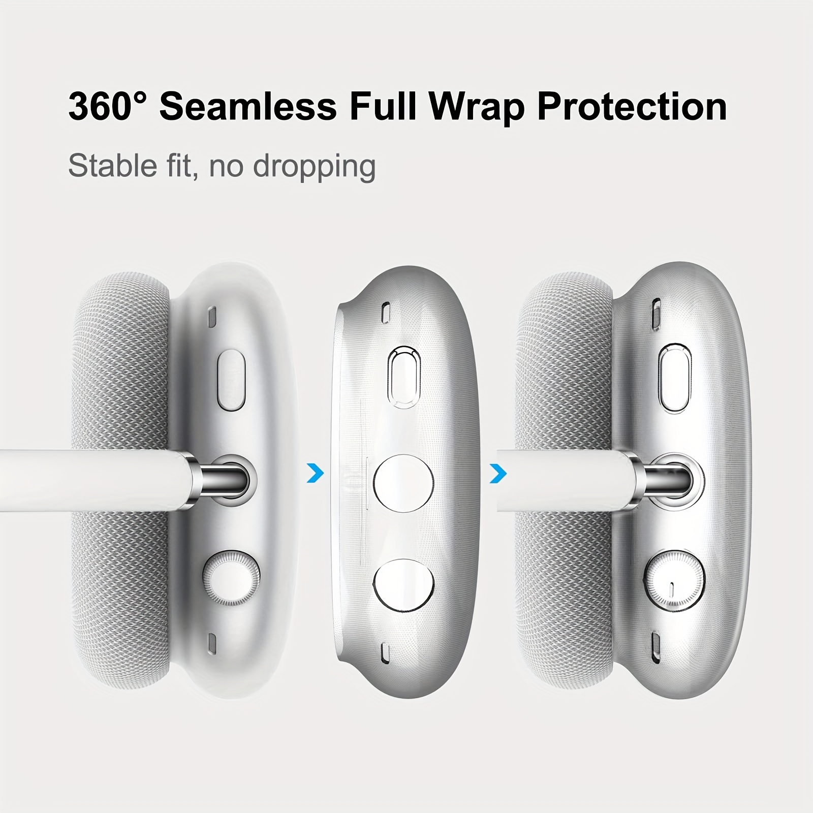 Housse kwmobile pour casque supra-auriculaire - Compatible avec Apple  Airpods Max - En