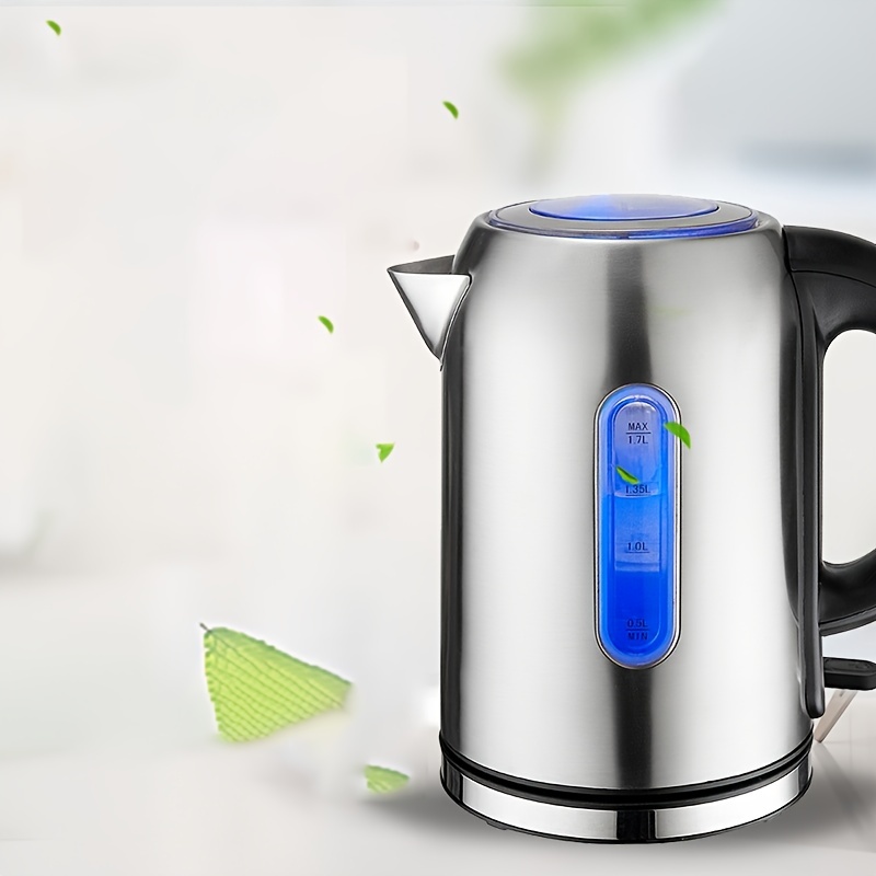 Electronic Kettle With Stainless Steel Filter And Inner Lid - Temu