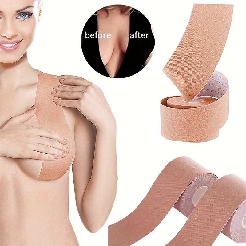 Push Up Boob Tape A-E Cup Bra Pushup Breathable Nipple Breast Lift