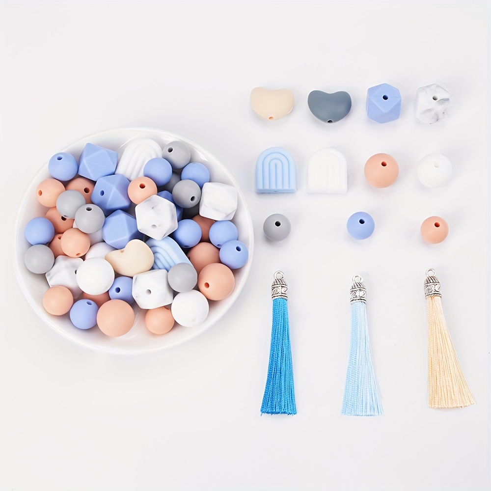 Silicone Beads Multiple Styles And Shapes Bulk Rubber Beads - Temu