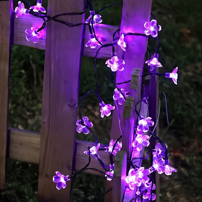 Purple deals patio lights