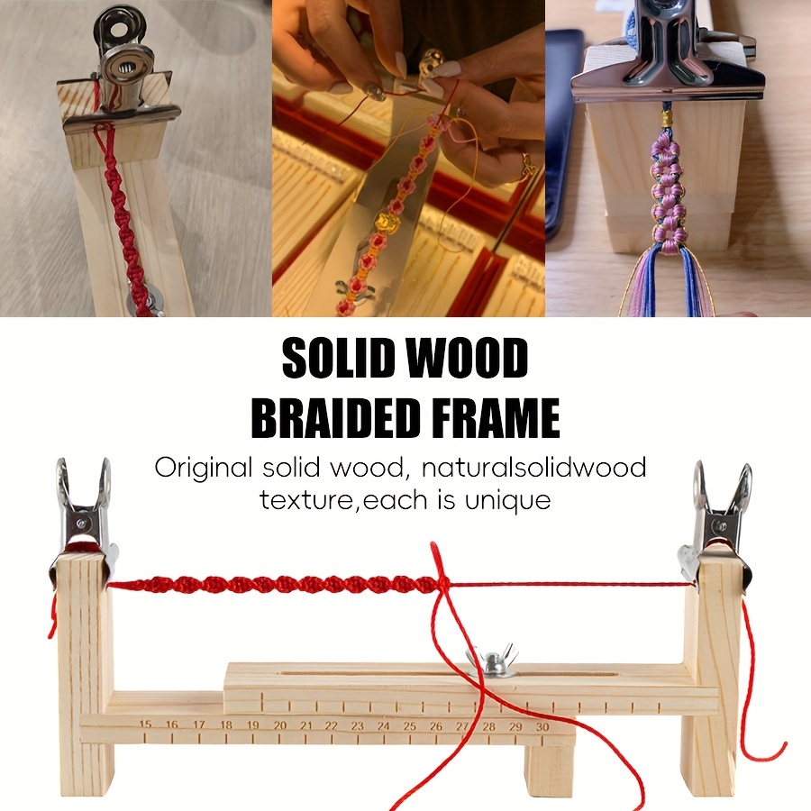 1 Pc Wooden Hand-knit Rope Maker Tool, Handmade Rope Weaving Tool, Rope  Fixing Frame, Rope Weaving Frame, HobbyWorker Friendly