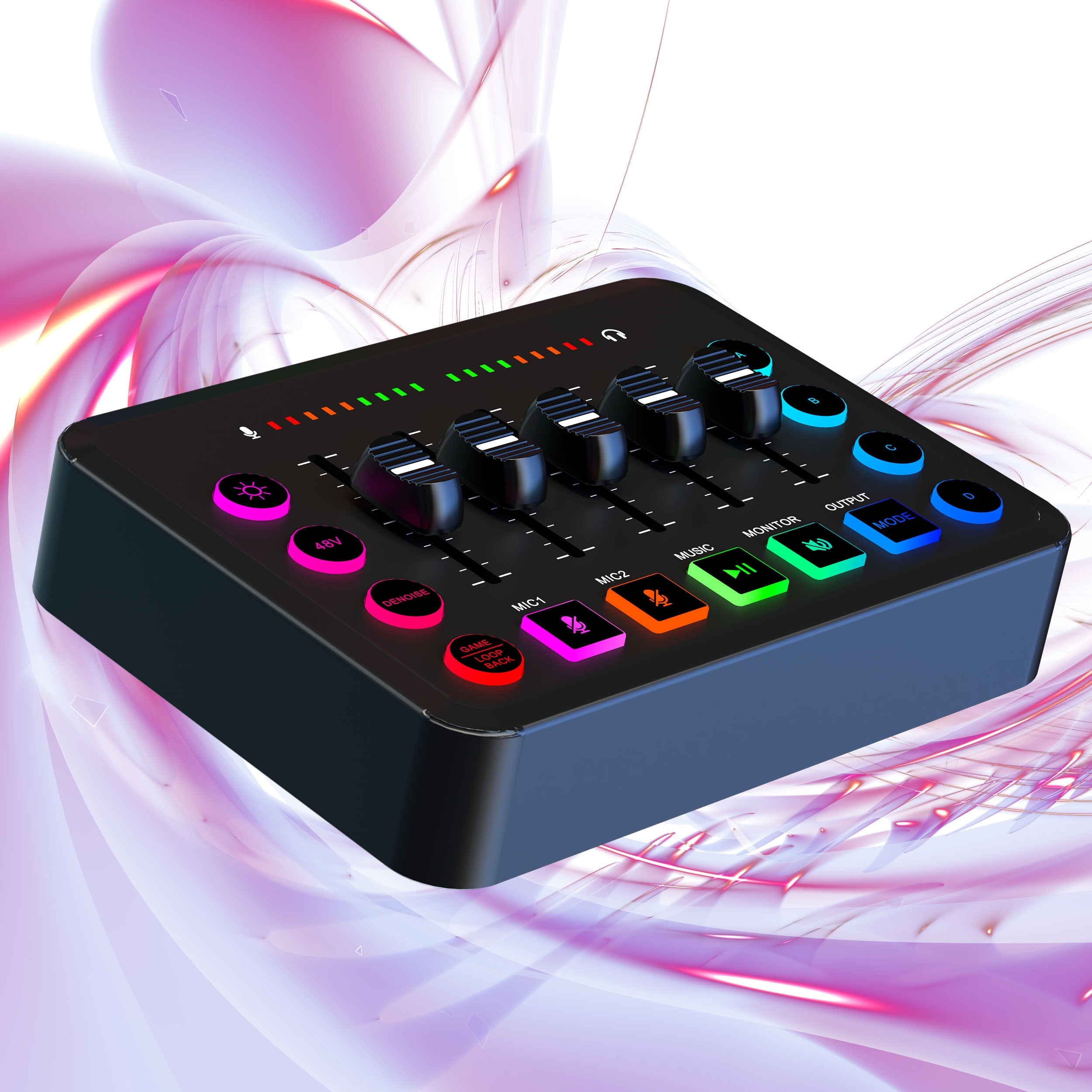 Professional Audio Mixer F9 Live Sound Card Audio Interface - Temu