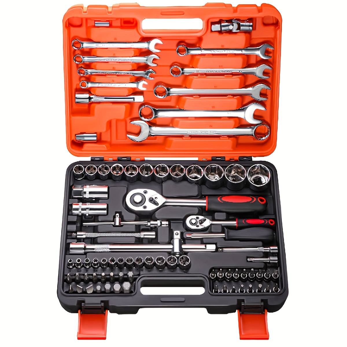 Drive Socket Set Sae And Metric Hex Bit Socket Set Ratchet - Temu