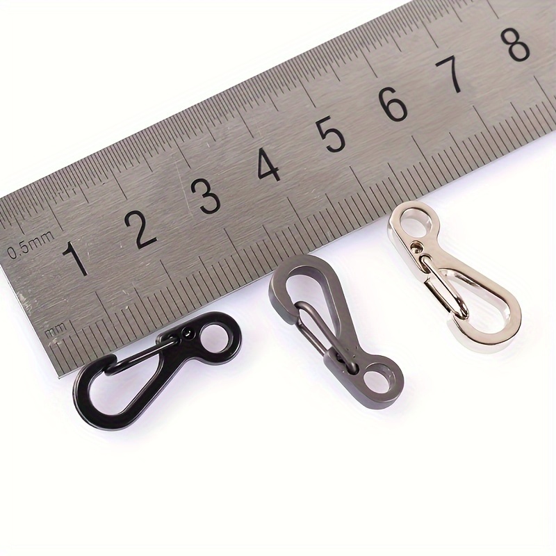 5 10pcs Mini Carabiner Keychain Aluminum Alloy D Ring Buckle