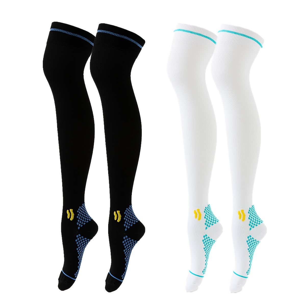 Thigh High Compression Tights Women - Temu Canada