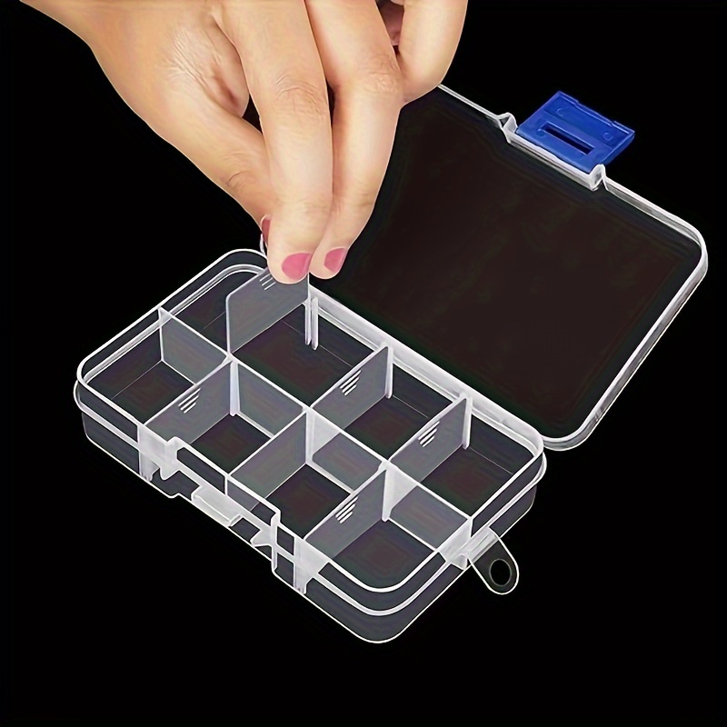 DUOFIRE Plastic Organizer Container Storage Box Adjustable Divider  Removable Grid Compartment for Jewelry Beads Earring Container Tool Fishing  Hook Small Access…