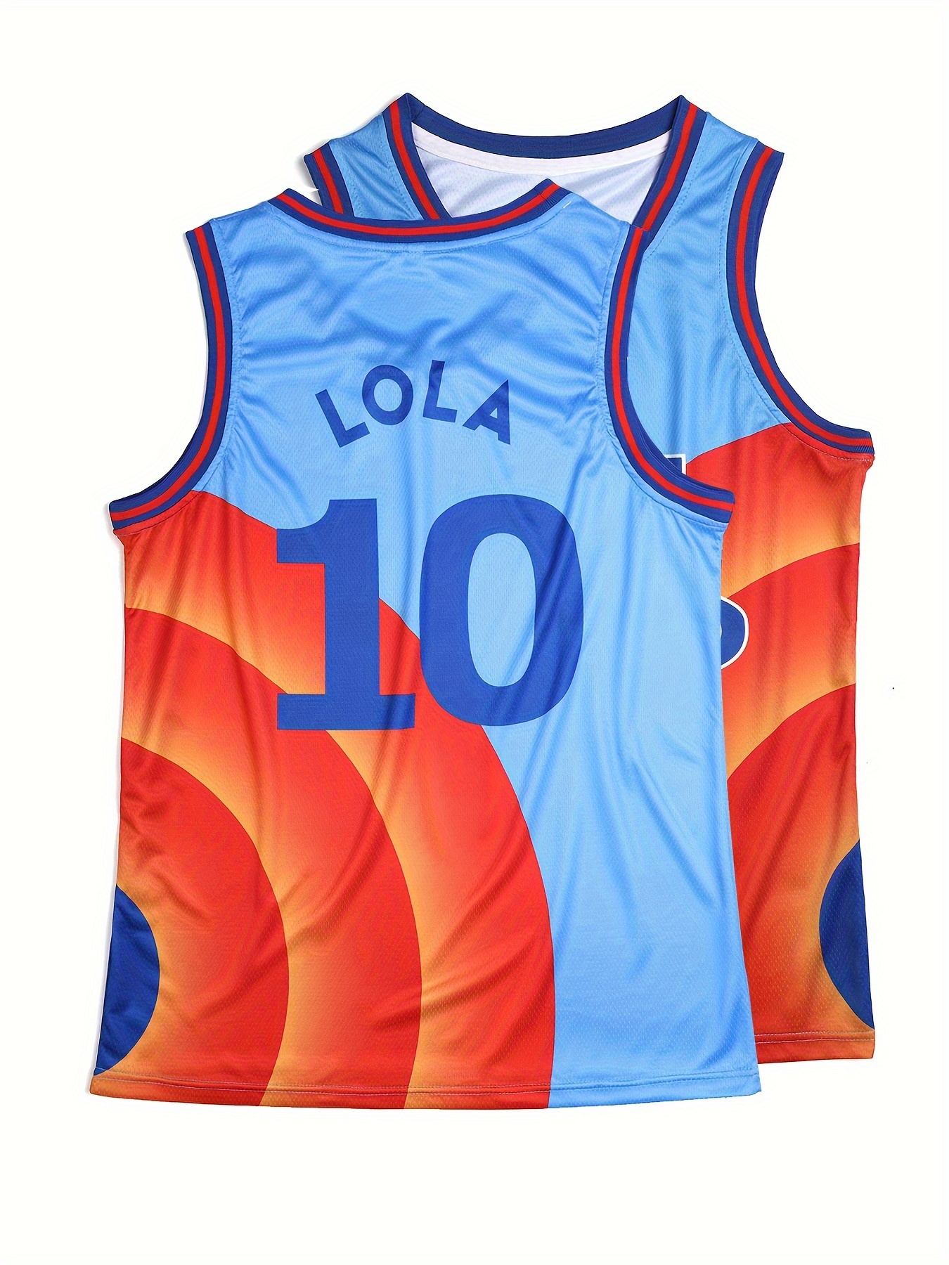 Camiseta Baloncesto N.º 10 Bloque Color Hombre Uniforme - Temu