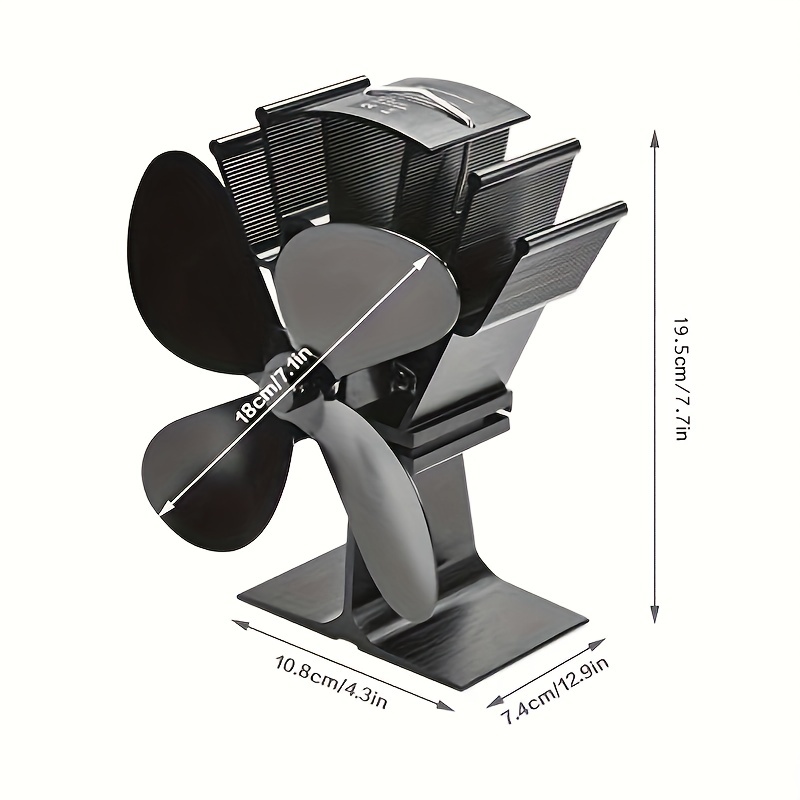 Heat-powered Wood Stove Fan With 4/5 Blades - Efficiently Circulates Warm  Air, Reduces Fuel Consumption - Ideal For Wood Burning Stoves And  Fireplaces - Komin Log Wood Stove Accessories - Temu