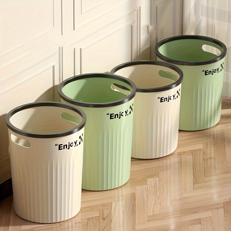 1 Stück Fußbetriebener Mülleimer Mit Großer Kapazität Für Zu Hause –  Geruchshemmender Papierkorb Für Toilette, Wohnzimmer Und Schlafzimmer –  Einfach