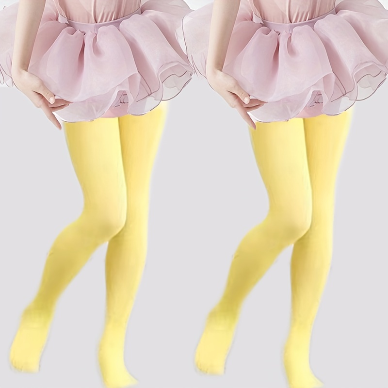 Girl's Cute Ballet Pantyhose Kids Stretchy Tights Spring - Temu Canada