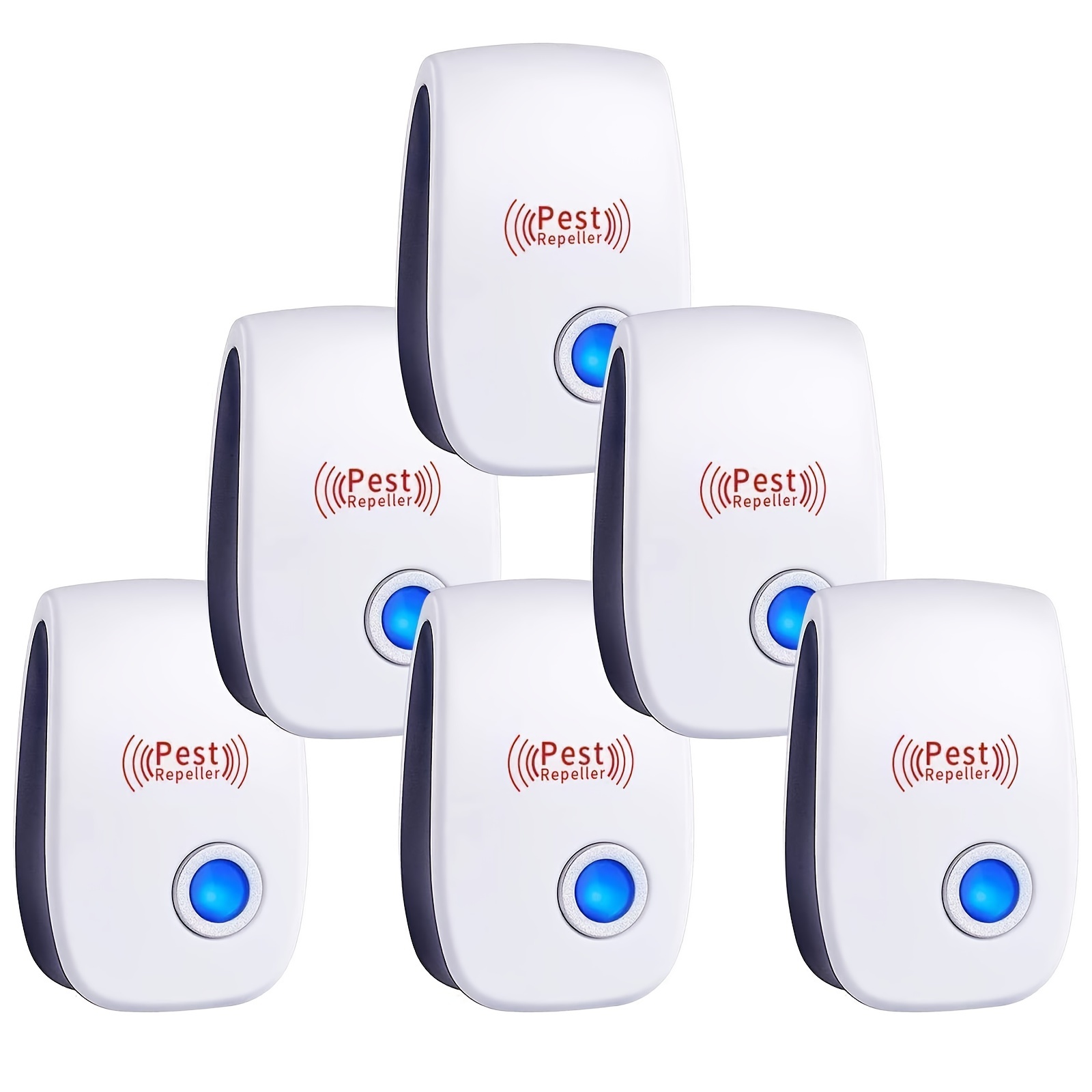 1 2pcs Ultrasonic Pest Repeller Electronic Plug In Indoor Sonic Repellent Pest Control For Bugs Roaches Insects Mice Spiders Mosquitoes