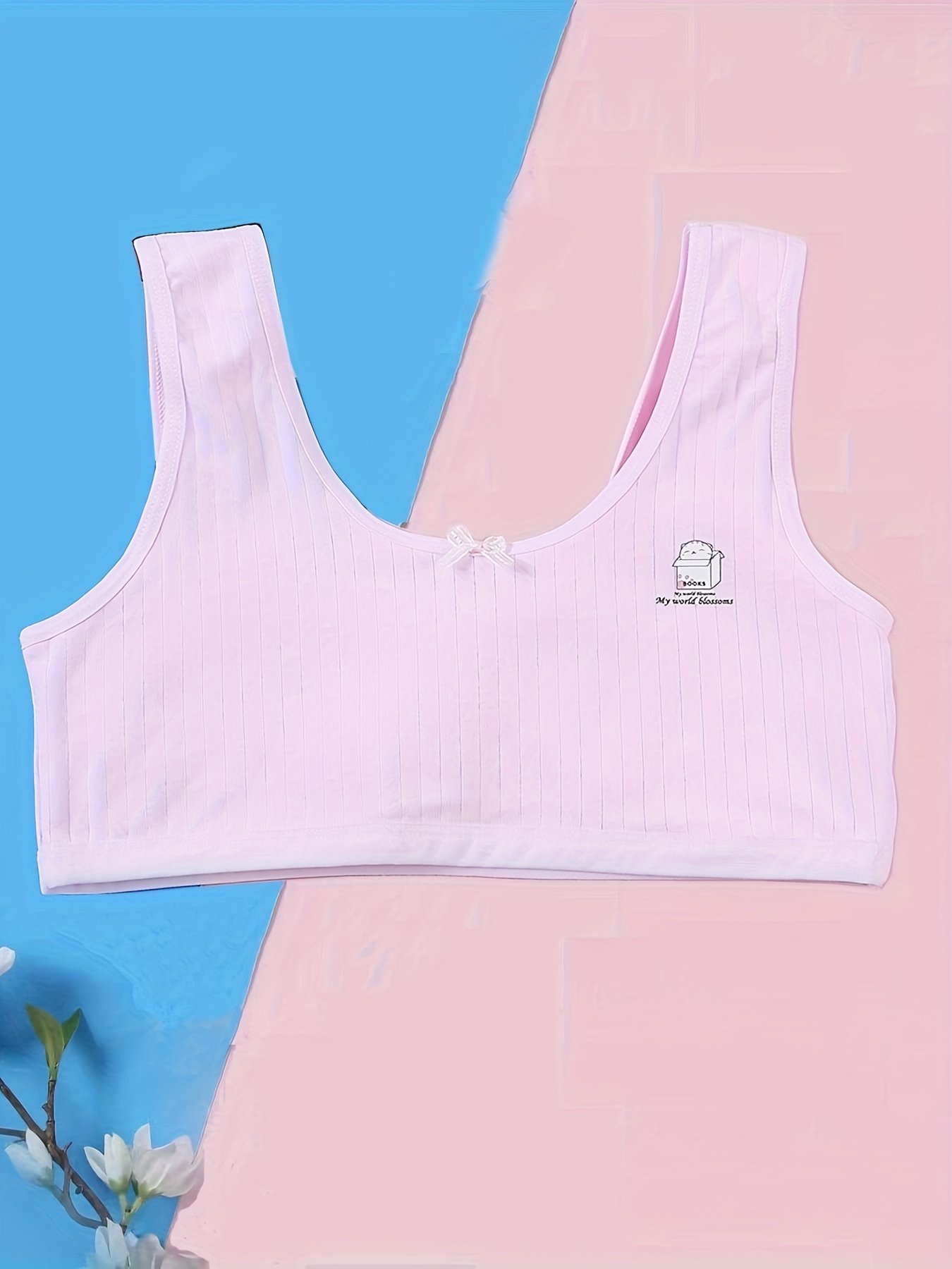 Girl's Underwear Puberty Vest 95% Cotton Breathable - Temu