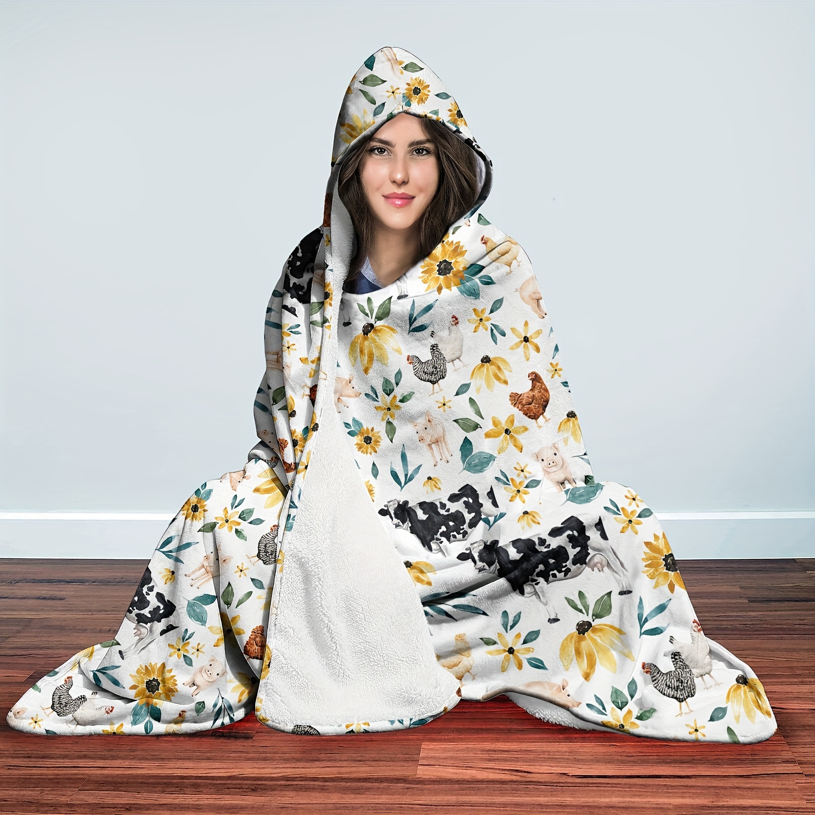 Cute best sale hooded blanket