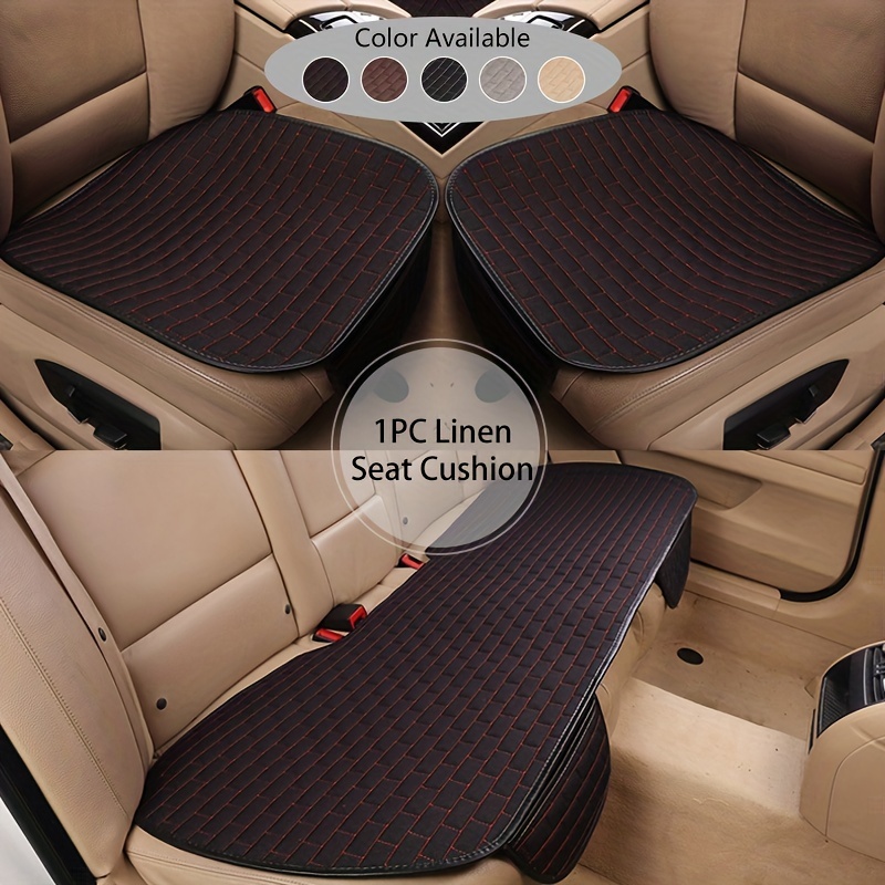 Car Seat Cover Front Set Choose Flax Car Seat Protector - Temu