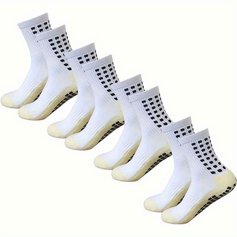 1pair Anti Slip Football Socks Women Non Slip Soccer Basketball