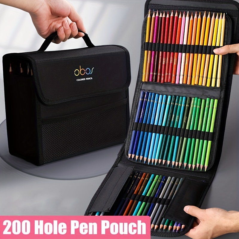 48 Holes Canvas Roll Up Pencil Case School Students Supplies Brush Pen Bag  Cute Pencil Cases Stationery - AliExpress