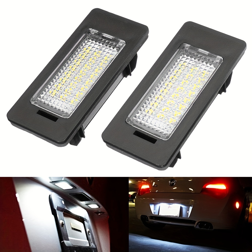 Yankok LED License Plate Lights Compatible with BMW 1 3 4 5 Series E82 E88  E90