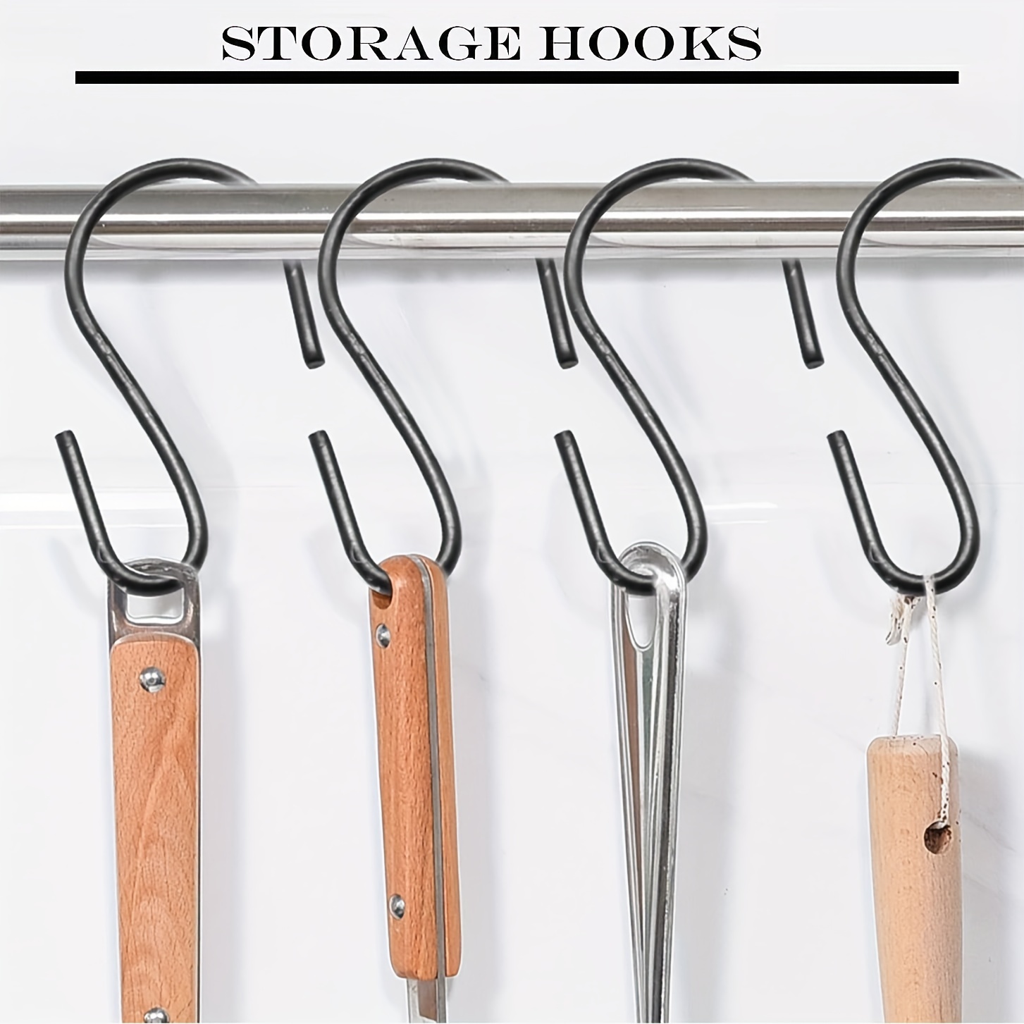 5/10/20 Pcs Cast Iron S Shaped Hooks Metal Hangers Hanging Hooks