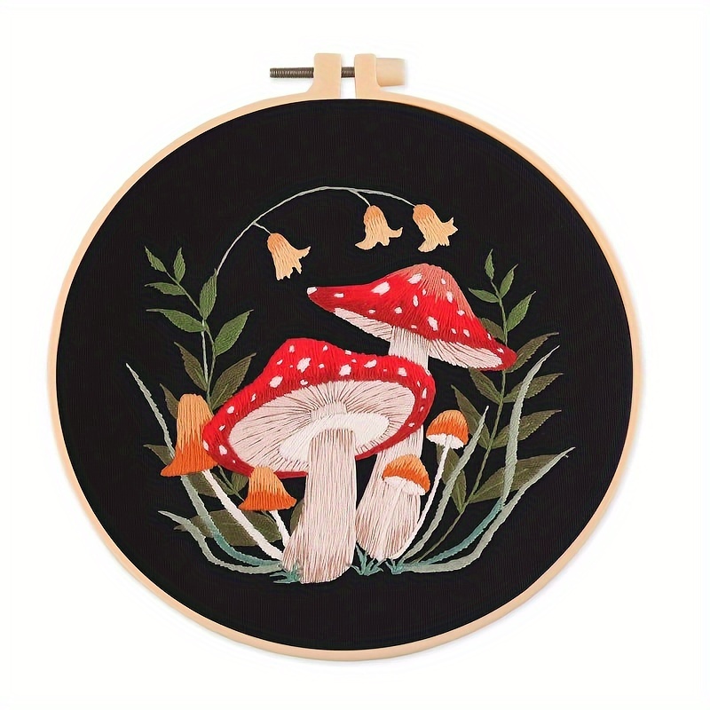 Mushroom Embroidery Hoop