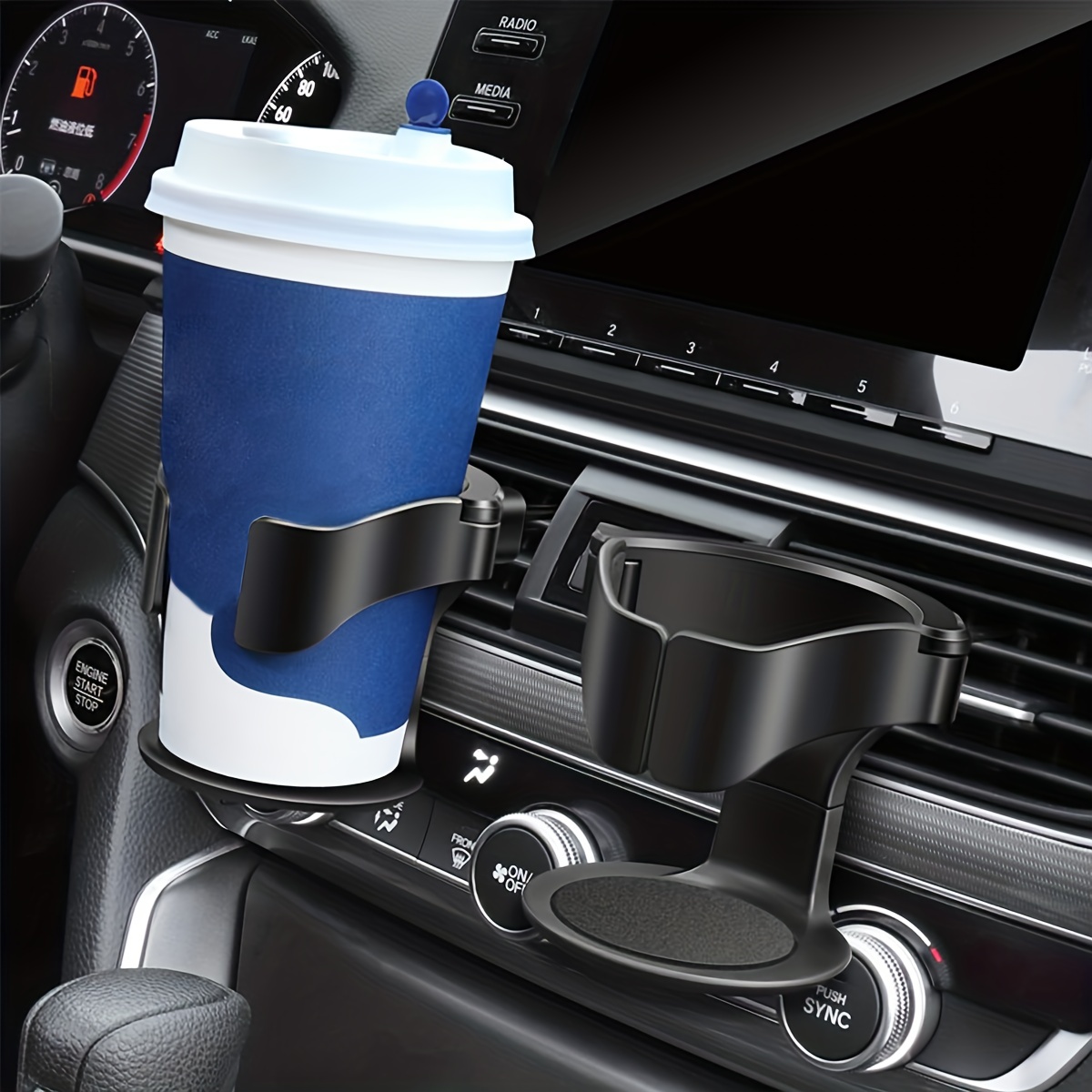 MEISO 2 Stück Auto Getränkehalter, Auto Klimaanlage Lüftungsschlitz  Getränkehalter, Universeller Verstellbarer Auto Becherhalter,  Wasserflaschenhalter, Getränkeständer, für Kaffeebecher Aschenbecher :  : Auto & Motorrad