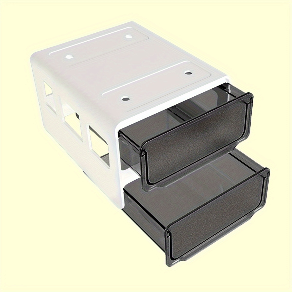 Plastic Hidden Under Desk Storage Drawer Box Slide Out Under - Temu