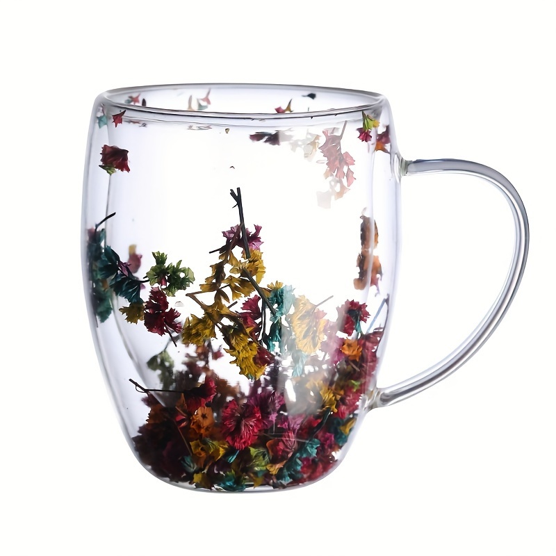 Glass Coffee Mug, Double Walled Heat Insulated Espresso Coffee Cups, Conch  And Flower Pattern Water Cups, Summer Winter Drinkware, Birthday Gifts -  Temu Italy