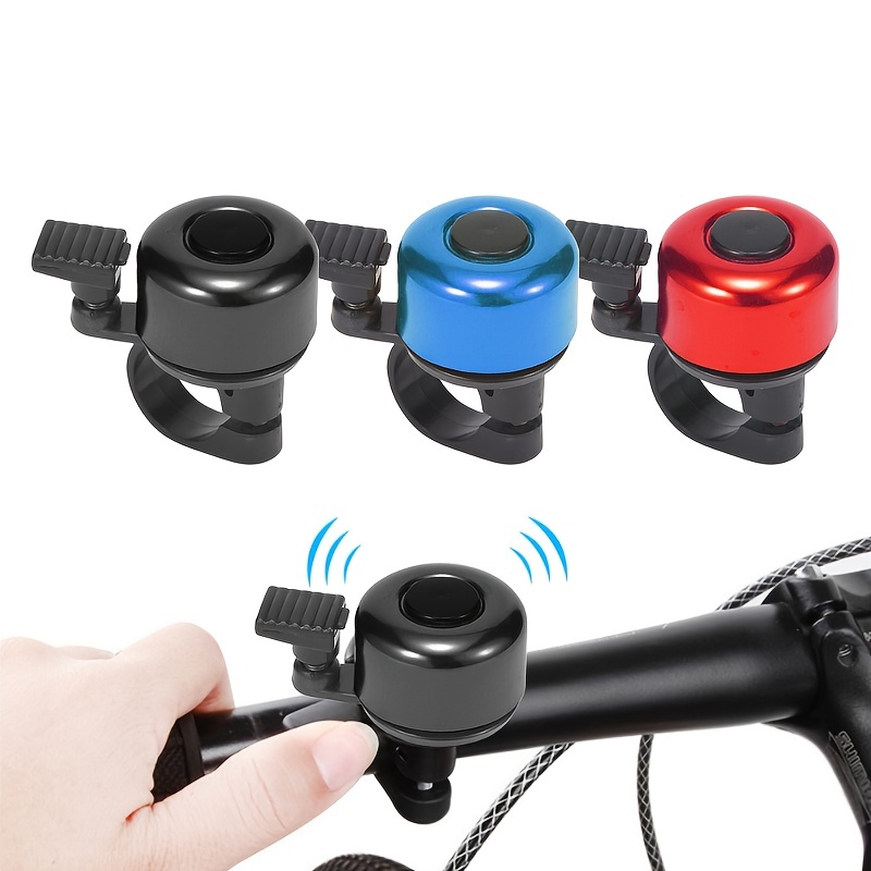 Timbre de bicicleta electrónico – Mini bocina de bicicleta de 130 db fuerte  USB recargable manillar de alarma de ciclismo anillo de alerta para