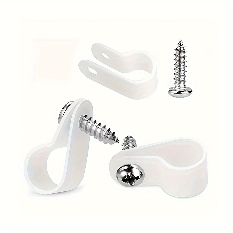 Clips Cable Redondos Montaje En Pared Soportes Cable - Temu