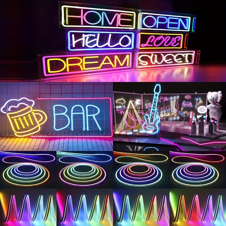 Rgbic Neon Light Diy Color Chasing Strip Light Usb Temu United