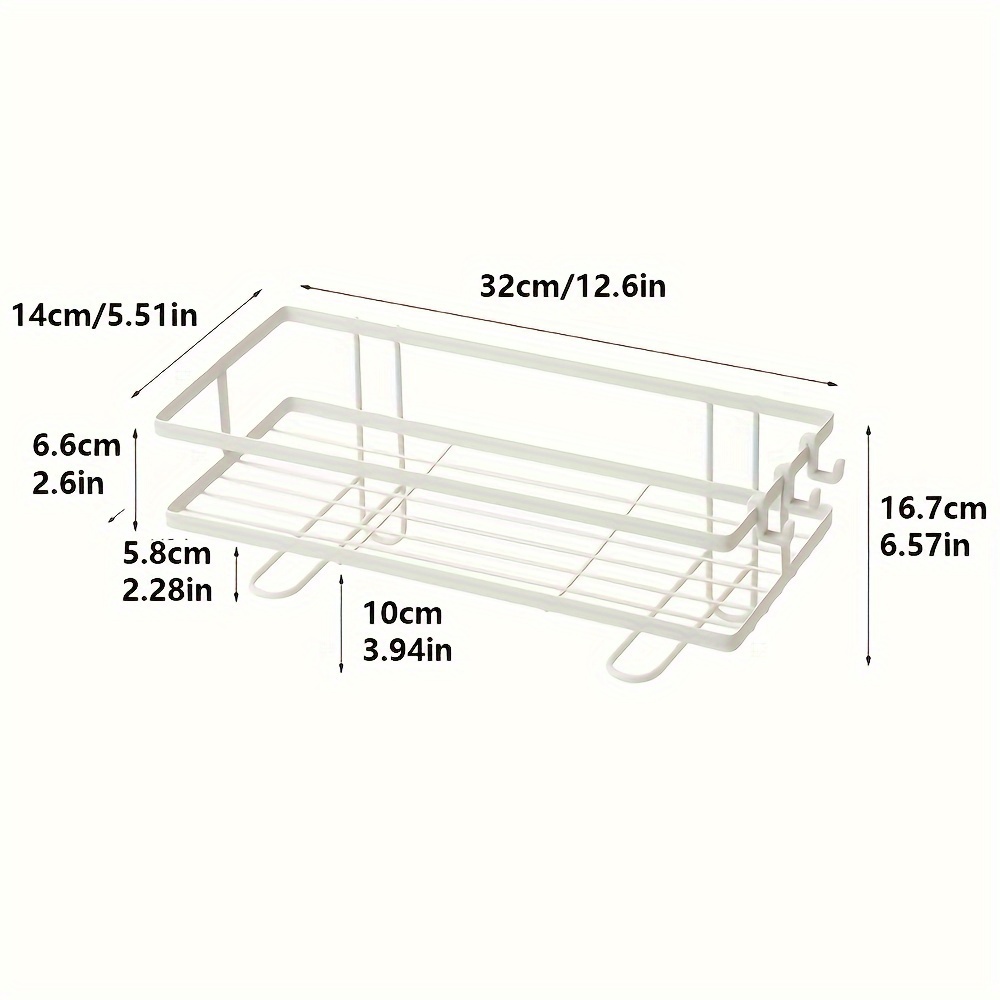 1pc Over The Toilet Storage Shelf, Bathroom Storage Organizer, Free  Standing Above Toilet Organizer With Hooks, Toilet Storage Rack For Paper  Towels S