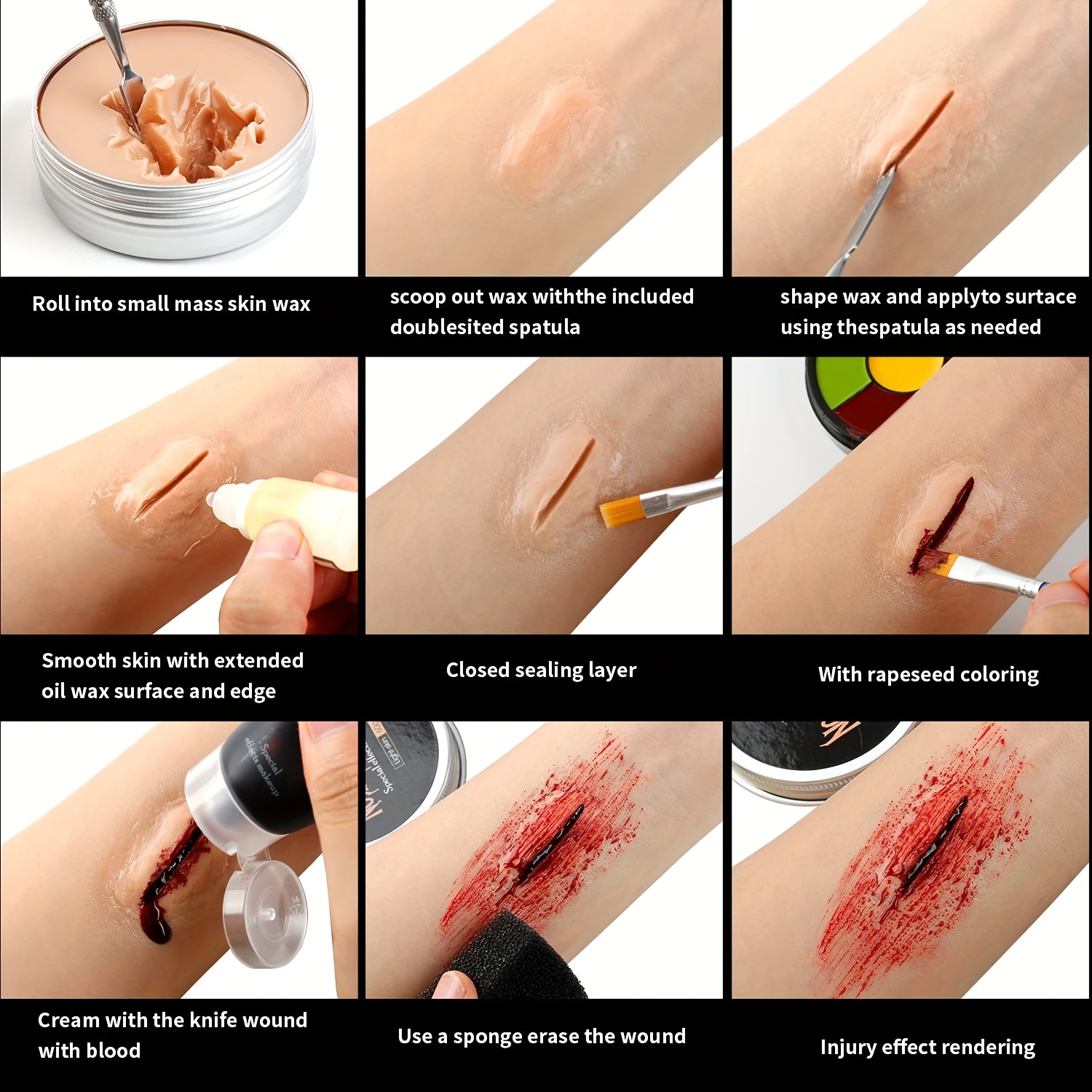  60g Scar Wax SFX Makeup Wound Modeling Scar Makeup