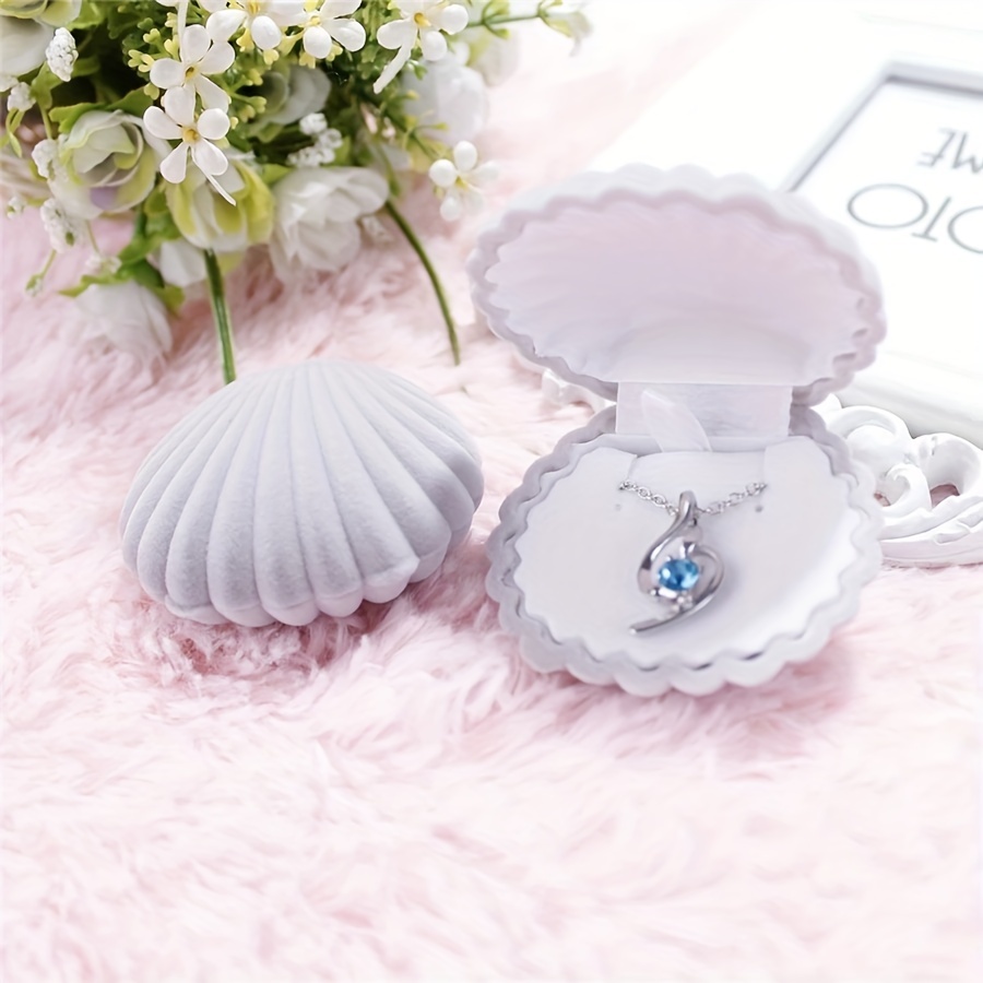 Pink Earring Storage Box, Universal Jewelry Shell Box