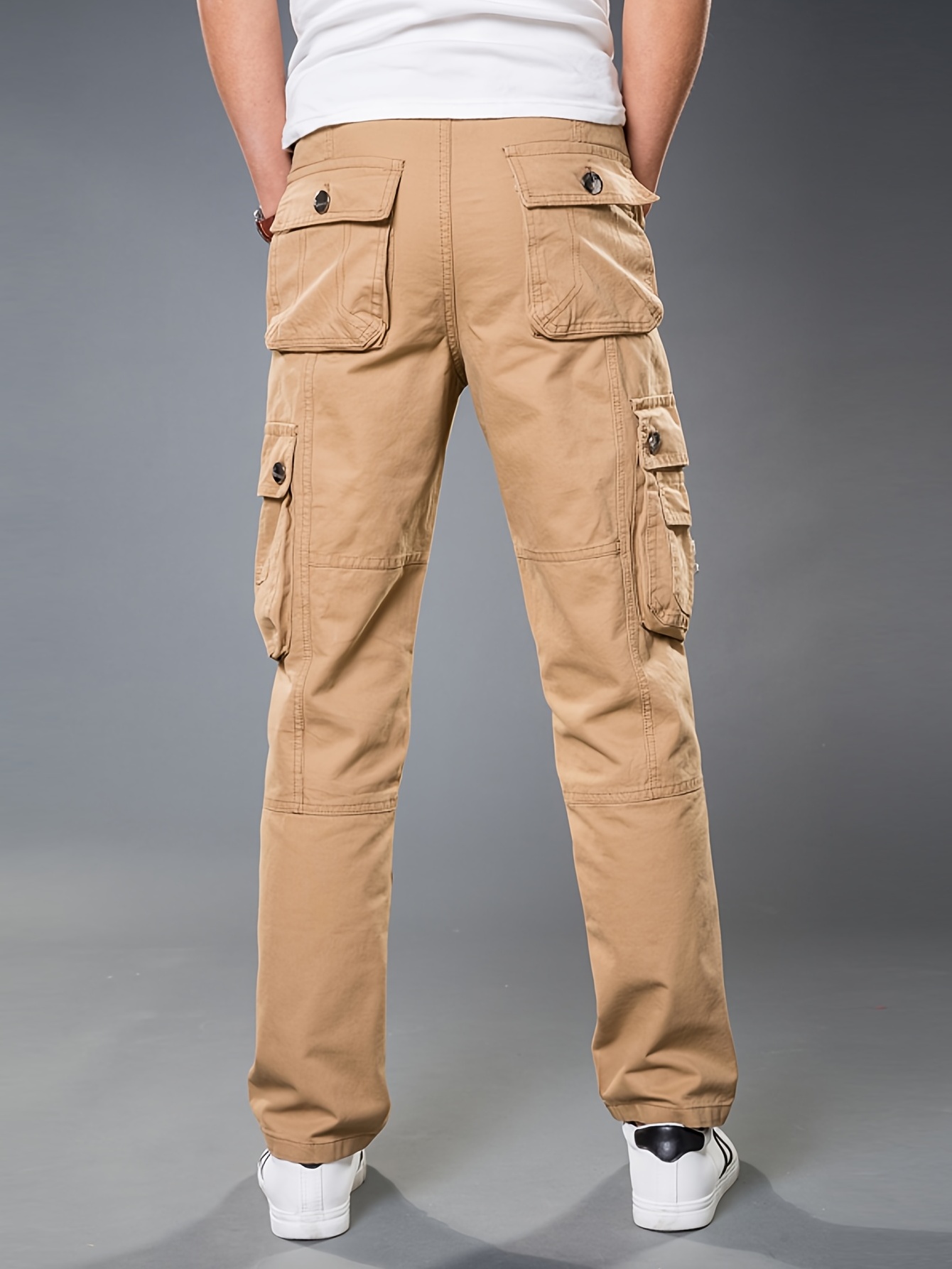 Pantalon Cargo Color Beige Para Hombre