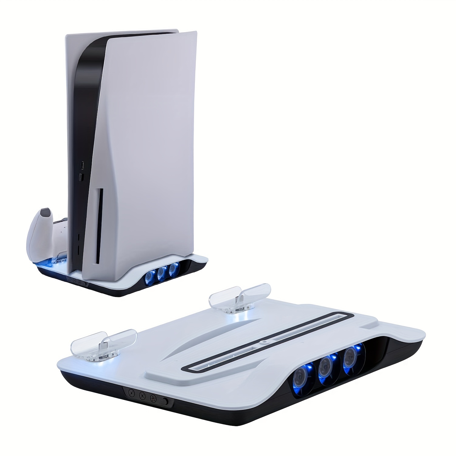 Ps5 Slim Stand Cooling Station Dual Ps5 Controller Charger - Temu Israel