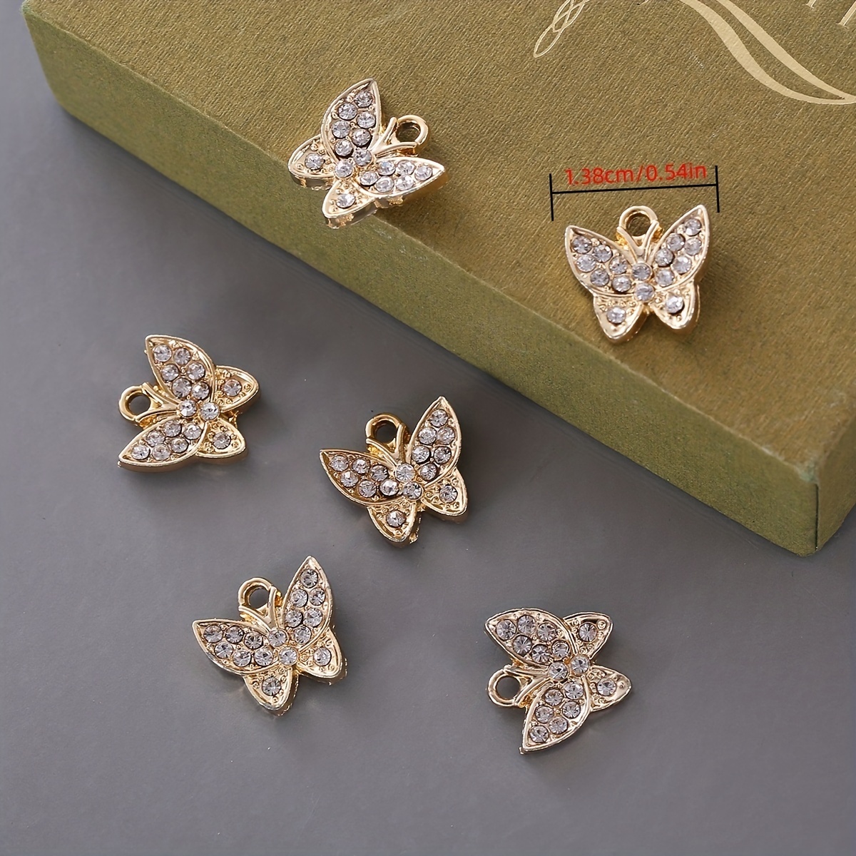 5 Colors Shining Exquisite Butterfly Design Alloy Enamel - Temu Australia