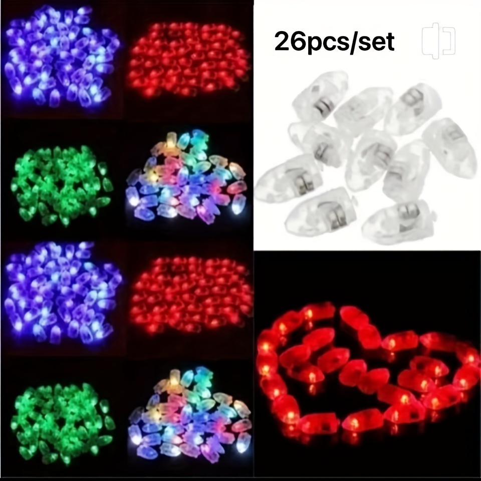 100pcs Multicolor Balloon Light with Loop,Easter Egg Lights Flash Rainbow  Colored Mini Ball Lights Drinks Lights Round Tiny Led Light for Paper