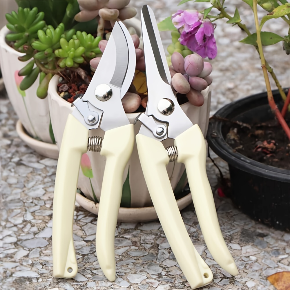 The Floral Society Garden Pruners | Japanese White Pruners for Gardening