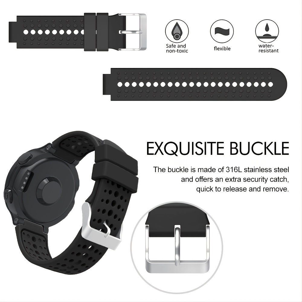 Replacement For Garmin Forerunner 35 Quick Release Silicone Strap Watch  Band NEW