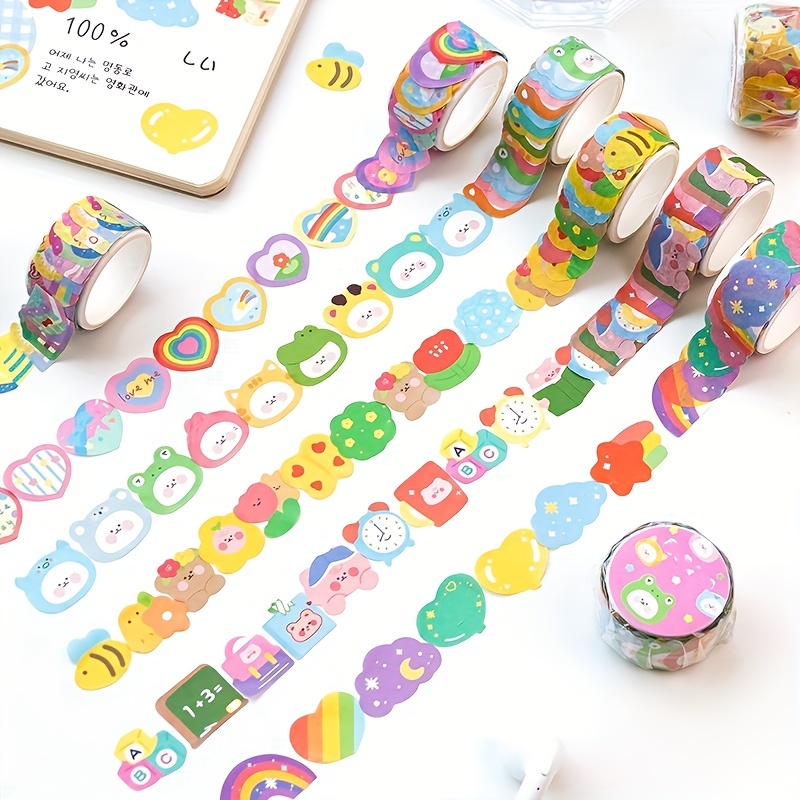 Washi Tape Set Stickers Kawaii  Decorative Adhesive Tape 100