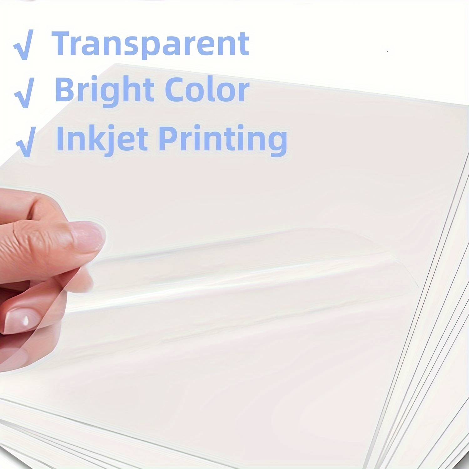  Clear Printable Vinyl Sticker Paper for Inkjet