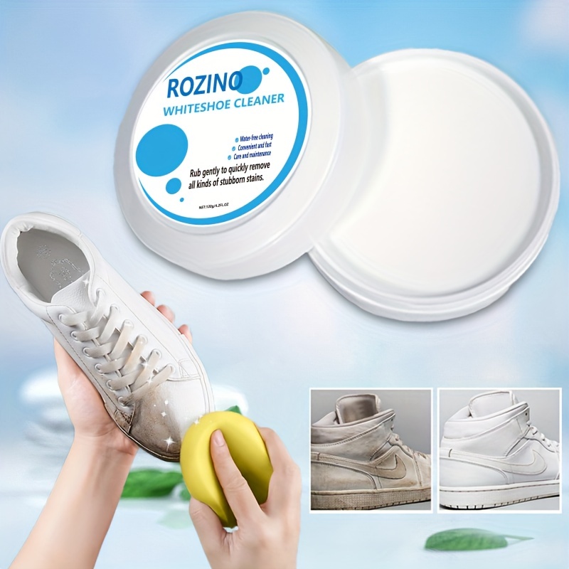 Crema de limpieza multifuncional para zapatos, borradores de tenis,  limpiador de zapatos blanco, limpiador de zapatos de cuero, crema de  limpieza de