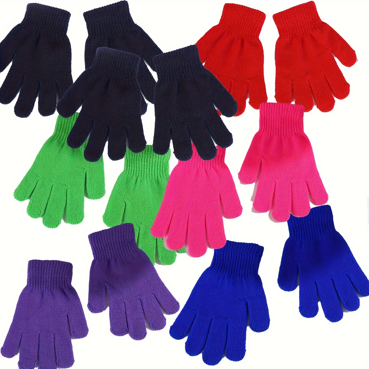 1pair Magic Gloves Kids Elastic Warm Magic Gloves Boy Or Girl Knitted Gloves  For Cycling Skiing Fishing Outdoors Christmas Gifts, Shop Now For  Limited-time Deals