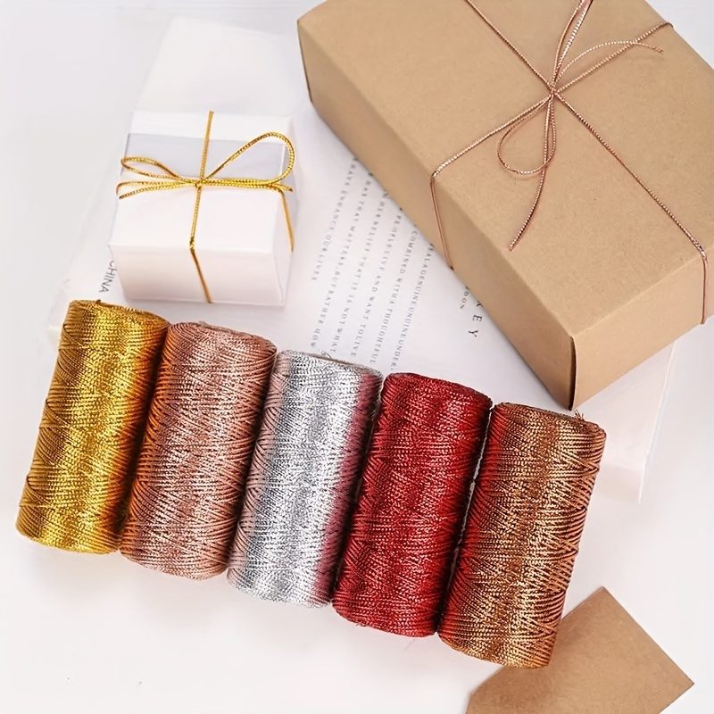  Silver Thread,Tag Thread,Silver String Metallic Cord Jewelry  Thread Craft String Lift Cord for Wrapping, Hair Braiding and Craft Making  100 Yards-1mm (Silver)