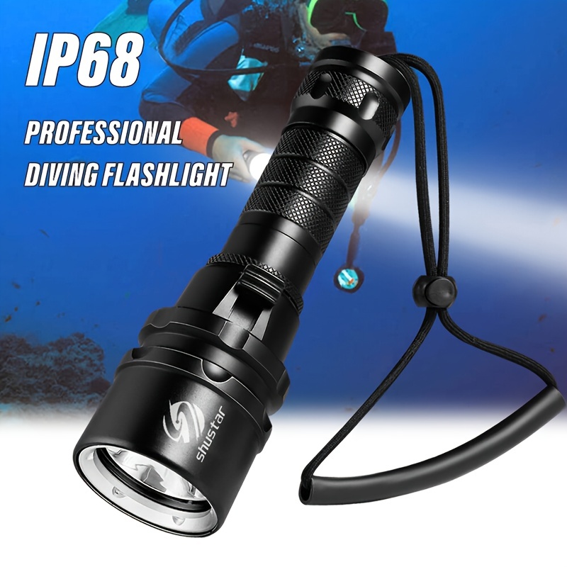 P70 rechargeable plongée torche forte 26650 professional plongée
