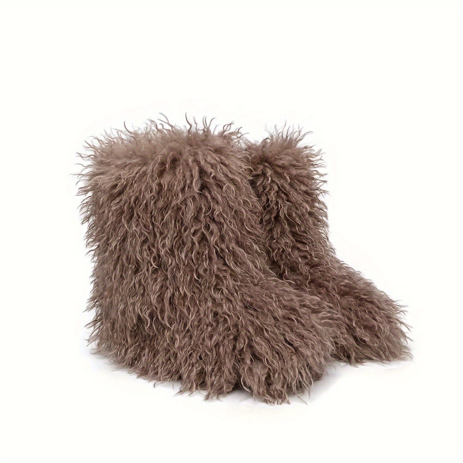 Saint laurent outlet furry boots